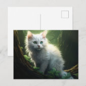 Carte postale Chat Foret 6 (Devant / Derrière)