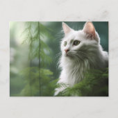 Carte postale Chat Foret 7 (Devant)