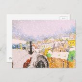 Carte Postale Chat français sur le toit (Devant / Derrière)