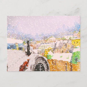 Carte Postale Chat français sur le toit