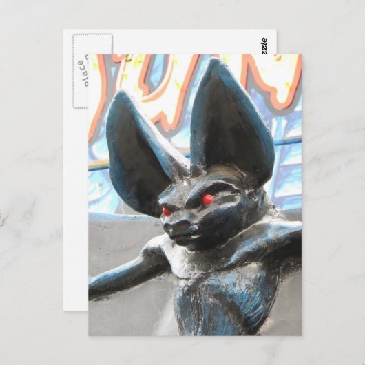 Carte Postale Chat géant (Devant / Derrière)