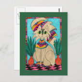 Carte Postale Chat Goddess (Devant / Derrière)