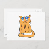 Carte Postale Chat Goggles (Devant / Derrière)