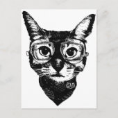 Carte Postale Chat Goggles (Devant)