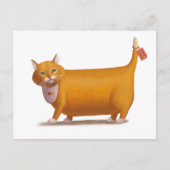 Carte Postale Chat gratuit régime (Devant)