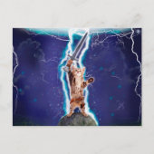 Carte Postale Chat guerrier tonnerre (Devant)