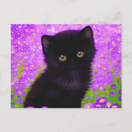Carte Postale Chat Gustav Klimt (Devant)