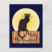 CARTE POSTALE CHAT HALLOWEEN PAR SHARON SHARPE (Devant)