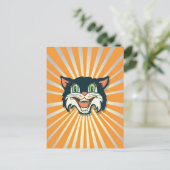 Carte Postale Chat Halloween Vintage (Debout devant)