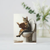 Carte Postale Chat heureux : Conception de chaton mignon pour le (Debout devant)