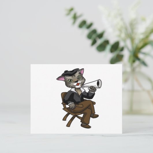 Carte Postale Chat Hollywood (Debout devant)