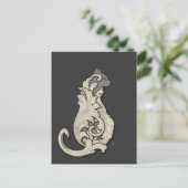 Carte Postale Chat Illustre (Debout devant)