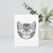 Carte Postale Chat inspiré (Debout devant)