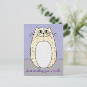 Carte postale 'Chat Jaune' (Debout devant)