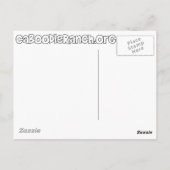 Carte postale 'Chat Jaune' (Dos)