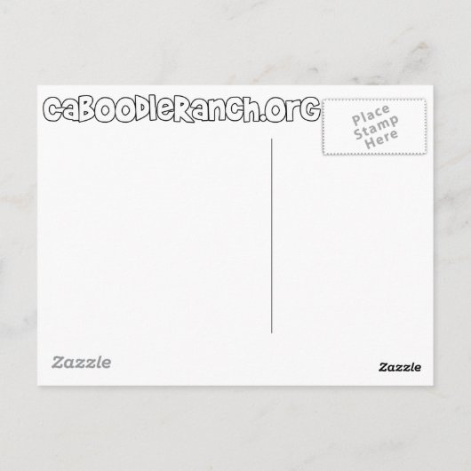 Carte postale 'Chat Jaune' (Dos)