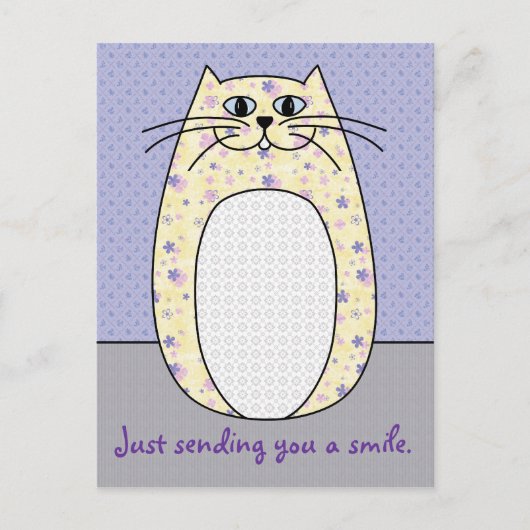 Carte postale 'Chat Jaune' (Devant)