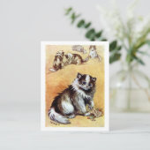 Carte Postale Chat jouant avec la Bijouterie, Louis Wain (Debout devant)