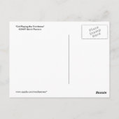 Carte Postale Chat Jouer le Trombone (Dos)