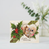 Carte Postale Chat Kitten Shamrock de coeur Holly (Debout devant)