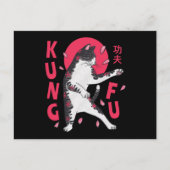 Carte Postale Chat Kung Fu (Devant)