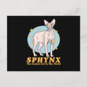 Carte Postale Chat le plus froid de Sphynx | Chats Sphynx (Devant)