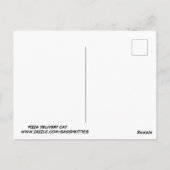 CARTE POSTALE CHAT LIVRAISON DE PIZZA NYC (Dos)