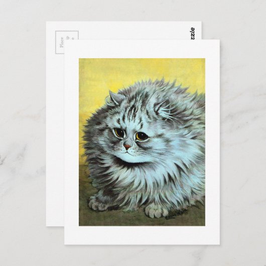 Carte Postale Chat, Louis Wain (Devant / Derrière)