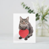Carte Postale Chat Love (Debout devant)