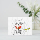 Carte Postale Chat Lucky - Maneki Neko - Beckoning (Debout devant)