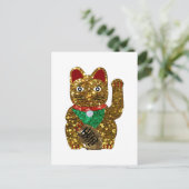 Carte Postale chat maneki neko (Debout devant)