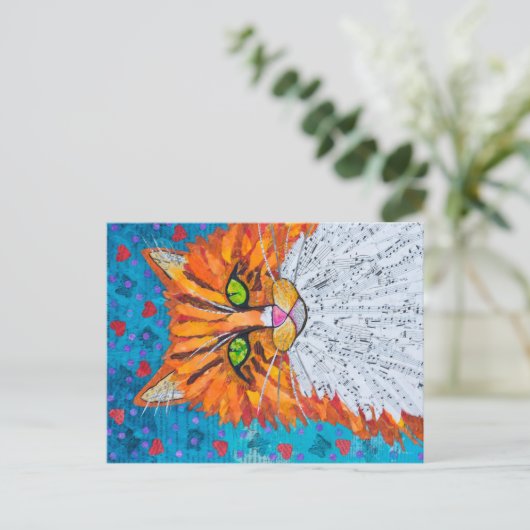 Carte Postale Chat Marmalade (Debout devant)