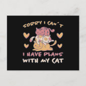 Carte Postale Chat Meow Cute Kitten Funny Chats Cadeau (Devant)