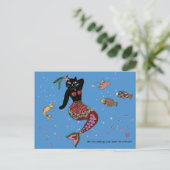 Carte Postale Chat Mermaid (Debout devant)