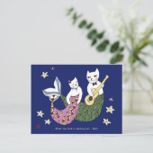 Carte Postale Chat Mermaid (Debout devant)