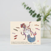 Carte Postale Chat Mermaid (Debout devant)