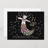 Carte Postale Chat Mermaid (Devant / Derrière)
