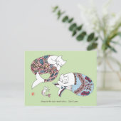 Carte Postale Chat Mermaid (Debout devant)