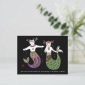 Carte Postale Chat Mermaid (Debout devant)