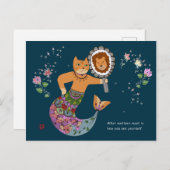 Carte Postale Chat Mermaid (Devant / Derrière)