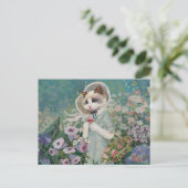 Carte Postale Chat mignon (Debout devant)
