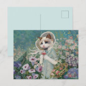 Carte Postale Chat mignon (Devant / Derrière)