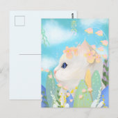 Carte Postale Chat mignon (Devant / Derrière)