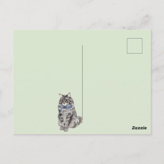 Carte Postale Chat mignon (Dos)
