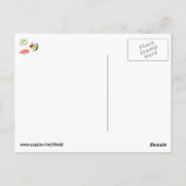 Carte Postale Chat mignon de sushi (Dos)