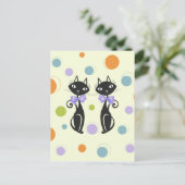 Carte Postale Chat moderne du milieu du siècle (Debout devant)