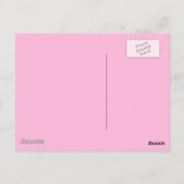 Carte Postale Chat moderne du milieu du siècle, Fuchsia et rose (Dos)