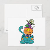 Carte Postale Chat monstre Punpkin (Devant / Derrière)