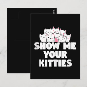 Carte Postale Chat Montre-moi tes chatons