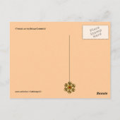 Carte Postale CHAT MUSICAL ET OWL, Brown et blanc (Dos)